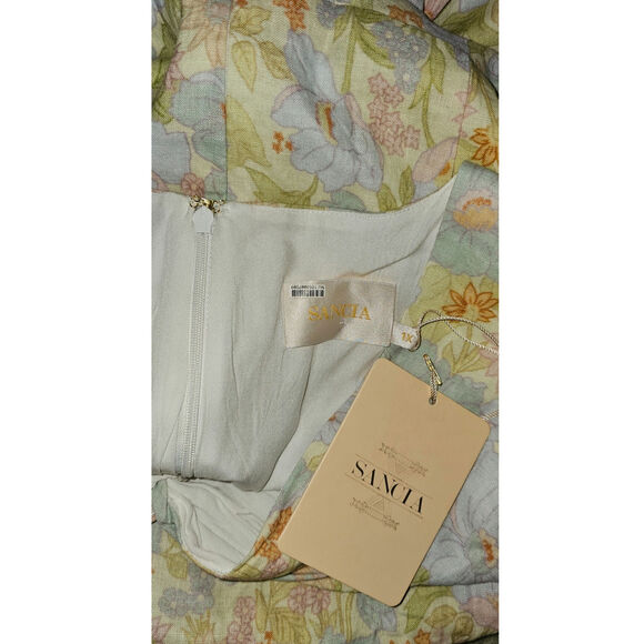 NWT Anthropologie x Sancia The Aida Floral Wide-Leg Jumpsuit $239 PLUS 1X Green - Picture 7 of 7